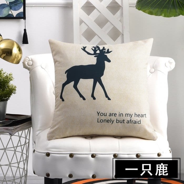 卡通短毛绒磨毛抱枕