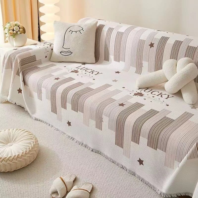 雪尼尔四季通用沙发罩