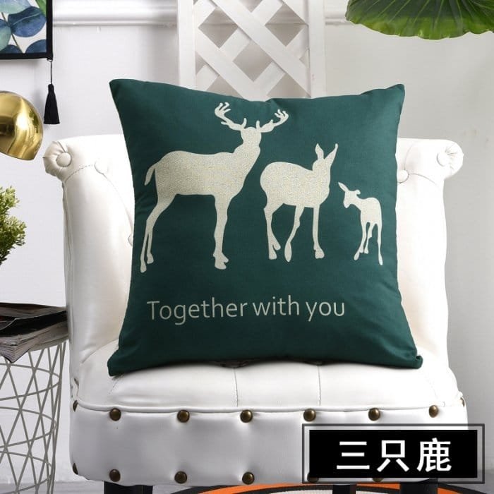 卡通短毛绒磨毛抱枕