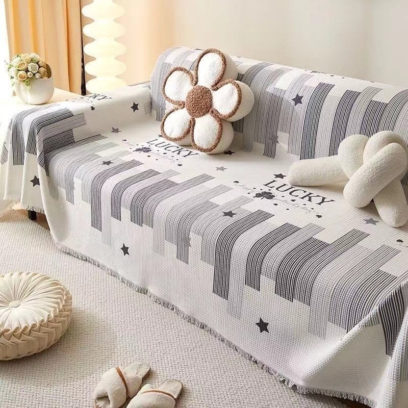 雪尼尔四季通用沙发罩