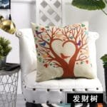 卡通短毛绒磨毛抱枕