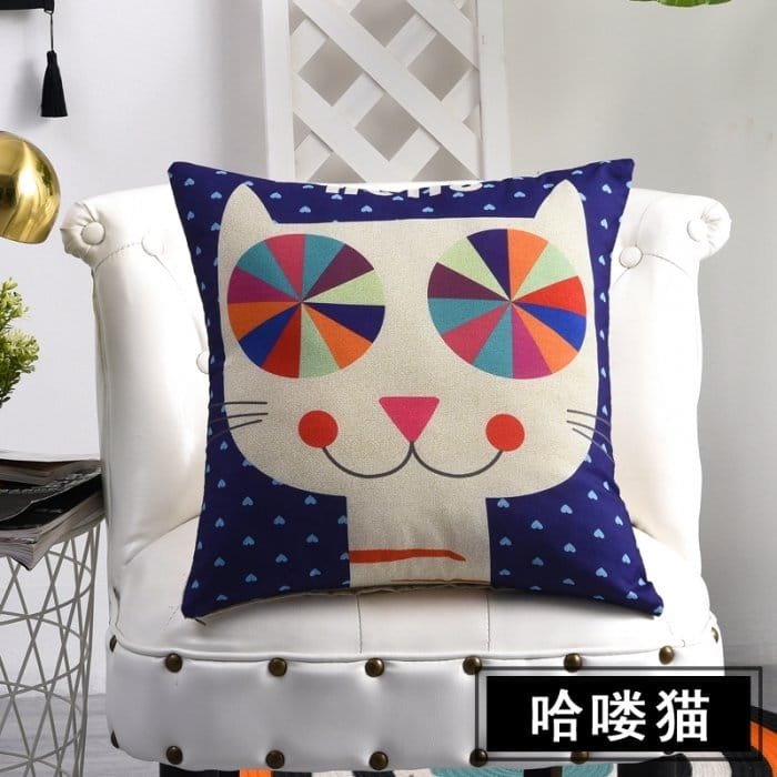 卡通短毛绒磨毛抱枕