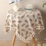 ins桌布布艺棉麻格子桌布