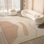 奶油风茶几毯沙发地垫