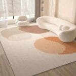 奶油风茶几毯沙发地垫