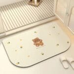 奶油款硅藻泥软垫卫生间防滑垫