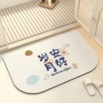 奶油款硅藻泥软垫卫生间防滑垫